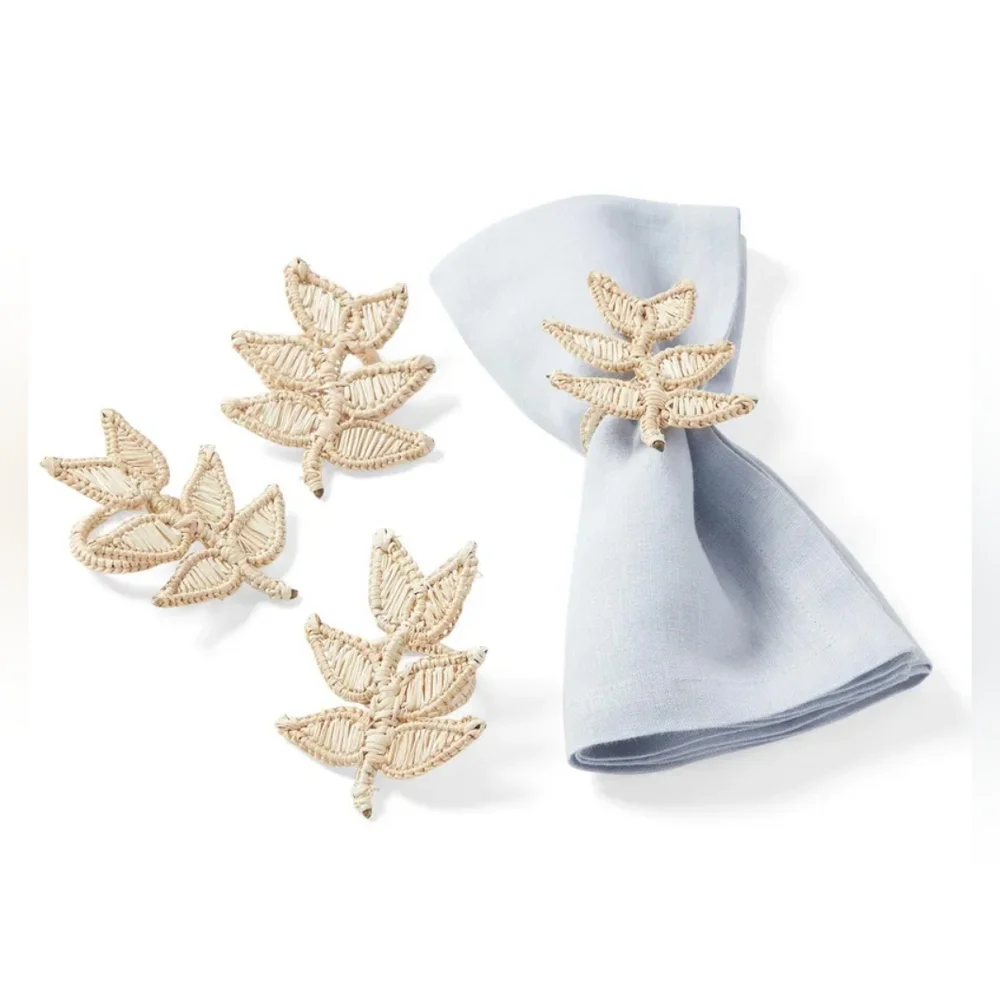 Serena & Lily Handcrafted 'Vine' Napkin rings